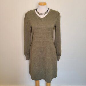 Alealiy V Neck Long Sleeve Unstructured Dress - NWT